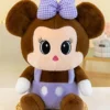 Little Hunk Cute Plush Doll with Big Bow for Kids Soft Stuffed Toy for Girls Cartoon Character Doll for Toddlers & Babies (Brown & Blue) 30 cm