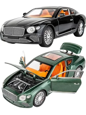 Magicwand 1:32 Scale DieCast Metal Bentlley Car with Openable DoorsPull Back ActionBlinking Lights Pack of 1 Colors as Per Stock