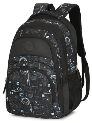 Hotshot Bag Planet 14653D Embossed DesignSchool BagTuition BagWater Resistant32 L Kids Backpack Height 19 Inches