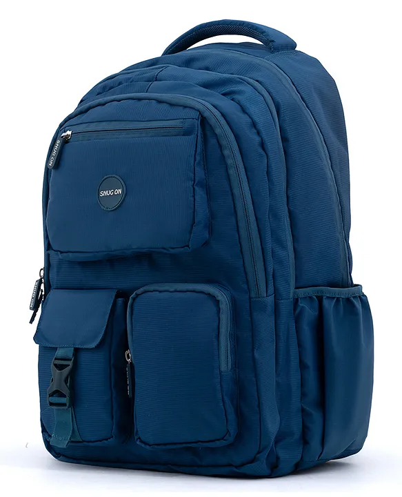 Novex SnugOn 35 L Backpack Recon MultiCompartment School Bag cum Travel Bag Spacious & Versatile (Teal Blue) 19 Inch 9 to 12 Years