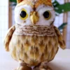 Owl Soft Stuffed Plush Bird Toy for Kids Boys & Girls Birthday Gifts (Size: Length 35 cm Color: White & Brown)