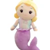 Mermaid Soft Doll Stuffed Plush Toy for Kids Girls Birthday Gifts (Size: 30 cm Color: Purple)