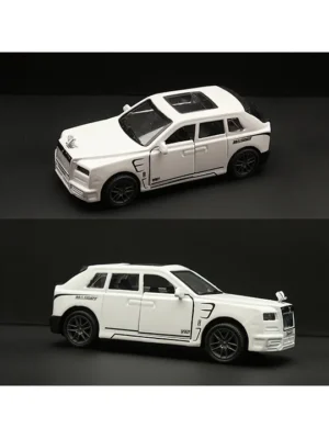 SVE sve 1:36 Roll Royce cullinan Diecast Metal Pullback Toy car with Openable Doors lights And sound music [Colors as Per Stock]