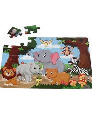 Little Jigsaw Puzzle Jungle Multicolor 24 Pieces Print May Vary