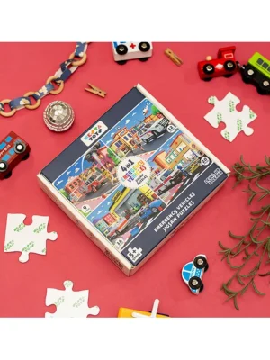 Nesta toys 4 in 1 Jigsaw Puzzle Emergency Vehicles (9 Pcs 20 Pcs)