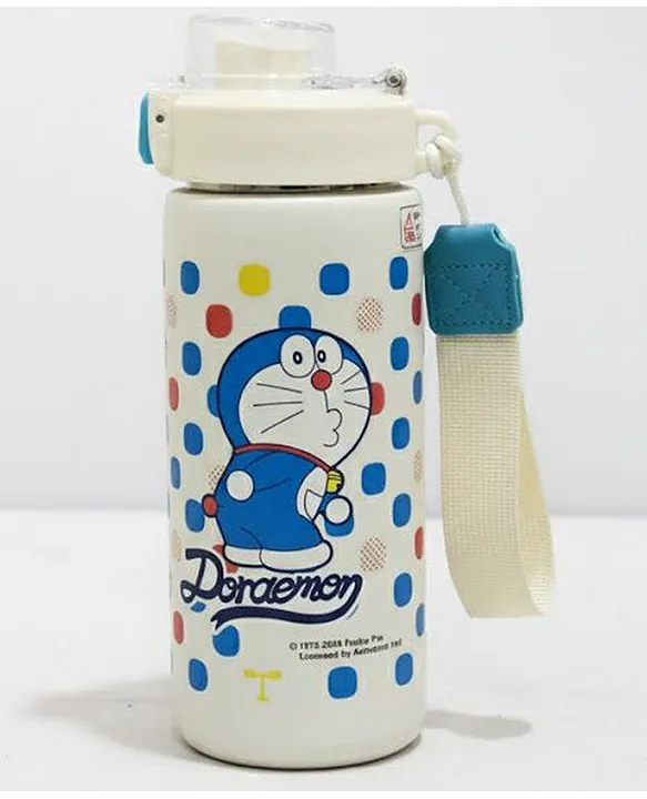 Insulated BPA Free leakproof hot and cold bottle for school college office and travelling Water Bottle 10001Cream 540ml