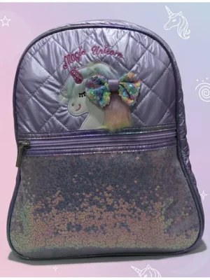 Rushabh Novelty School Bag 8379800Purple12 InchMagic Unicorn
