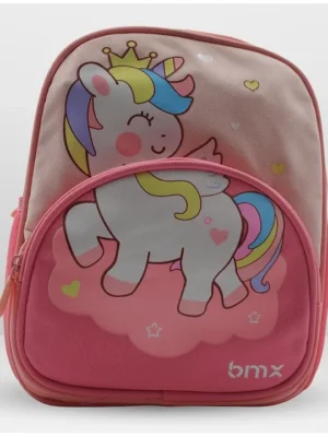 Rushabh Novelty Cute design backpack for school office and travel spacious compartments bags for boys and girls School Bag 8021Unicorn Pink11 InchUnicorn