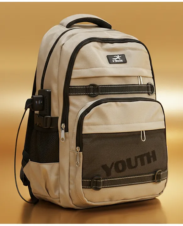 Rushabh Novelty School Bag 4870Beige20 InchSylish Bag