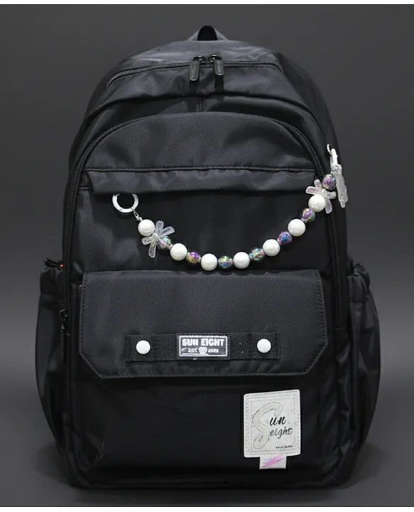 Rushabh Novelty Cute design backpack for school office and travel spacious compartments bags for boys and girls School Bag 8473Black18 InchSylish Bag