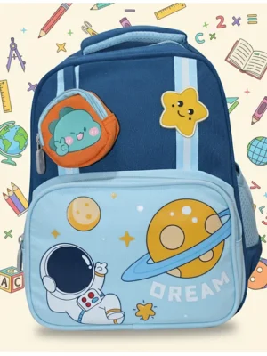 Rushabh Novelty School Bag 8027Blue12 InchSpace
