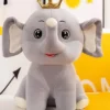 MUREN Cute Elephant Soft Toy Teddy Plush Toy Height 24 cm Soft Stuffed Animal Birthday Gift Valentine Day GiftTravel SizeRandom Color