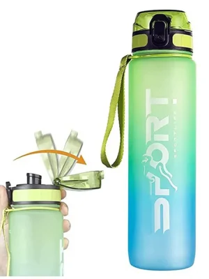 Bpa Free Plastic Sportz Leakproof Water Bottle 1000 ml color may vary
