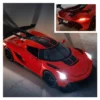 TodFod Jesko 1:32 DieCast Metal Toy Car for Kids Pull Back Action 4 Openable Doors Realistic Design with Light & Sound Alloy Sports Car Model for Boys & Girls No Battery Required for Movement