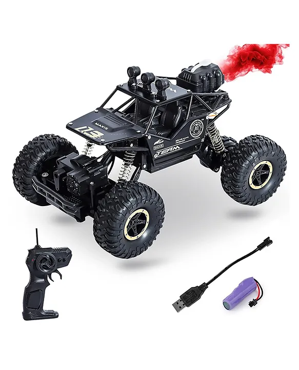 Niyamat NIYAMAT 1:16 Remote Control 5 Function Car for Kids with Mist Smoke Spray Function Off Roader Rechargeable 2 Wd Monster Truck Offroad High Speed Climbing Toy Vehicle Car for Boys & Girls