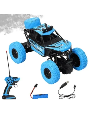 Niyamat NIYAMAT OffRoad Rock Crawler Toy with Spray Feature 5 Function 1:18 Rc Car Toys for Boys 2Wd Offroad High Speed Remote Car Toys for Kids Blue
