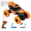 Niyamat NIYAMAT Remote Control Car for Kids with Mist Smoke Spray Function 2 WD Monster Truck Rock Crawler Climbing RC Toy Vehicle Car for Boys and Girls (Orange)