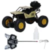 Niyamat Remote Control Rock Crawler Mist Smoke Spray Function Car High Speed 1:18 Scale RC Car 2WD Off Road Vehicle Rock Climbing Car Toy for Kids Golden