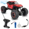 Niyamat NIYAMAT Remote Control Car for Kids with Mist Smoke Spray Function 2 WD Monster Truck Rock Crawler Climbing RC Toy Vehicle Car for Boys and Girls Red