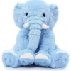 Plush Elephant Stuffed Animal 50 cm Giant Blue Elephant Toys Soft & Cuddly Elephant Plush Gift for Girls Kids Birthday Gifts Christmas Valentine's Day Height 50 cm