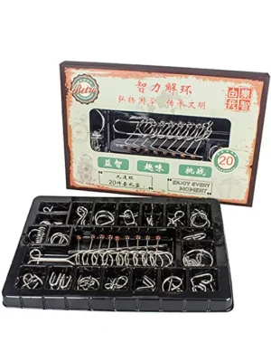 Stainless Steel 20 Metallic Intellectual Puzzles For All Age GroupsPack of 1 Steel