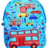 Supercute Super Cute Cars TwoinOne School Backpack for Kids Aqua Blue 14 Inch