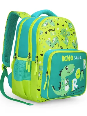 CITIZEN Dino Roar Backpack for Kids 6 To 9 Years 26L Green 16 Inches