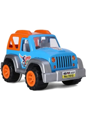 United Agencies Friction Powered Super Jeep Toy Car Blue