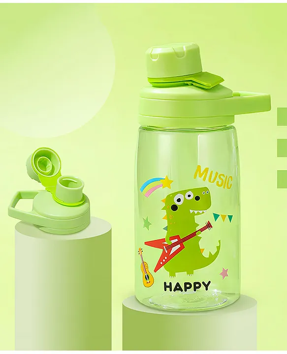 Joy Baby Sipper Water Bottle for Kids SpillProof & BPA Free Safe Sippy Water Bottle 480ml for Kids Drinking Training Sipper Bottle for School Kids & Toddlers Boys Girls (Green)