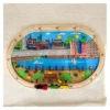NEGOCIO 45 Pcs Electric Train Wooden Tracksset Vehicles Toys for Kids Pack of 1 Color May Vary
