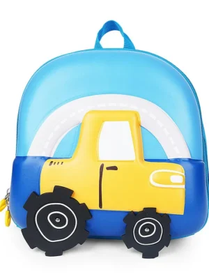 Kids On Board 3D CAR Backpack for Nursery & Early School 10 inches Sky Blue
