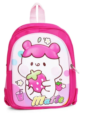 Kids On Board 3D Cartoon Backpack for Nursery & Early School 11.5 Inches Pink