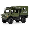 NEGOCIO Friction Powered Battle Field Military Truck Toy with Opening Doors Light & Music PACK OF 1 COLOR MAY VARY