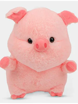 Dukiekooky Super Cute & Adorable Pink Pig Plush Toy Soft Stuffed Animal Height Height 26 cm
