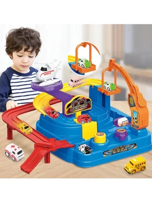 SANJARY Sanjary Kids Parking Car Adventure Toy Race Tracks for Boys Car Adventure Toys Car Adventure Game Toy for kids color design may vary