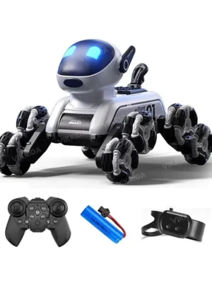 Vikrida Remote Control Cars for Kids Adults 8WD Gesture Sensor RC Stunt Car with Light Music RC Robot Dog ToysBirthday Toy for 6+ Years Old Boys Girls KidsBlack