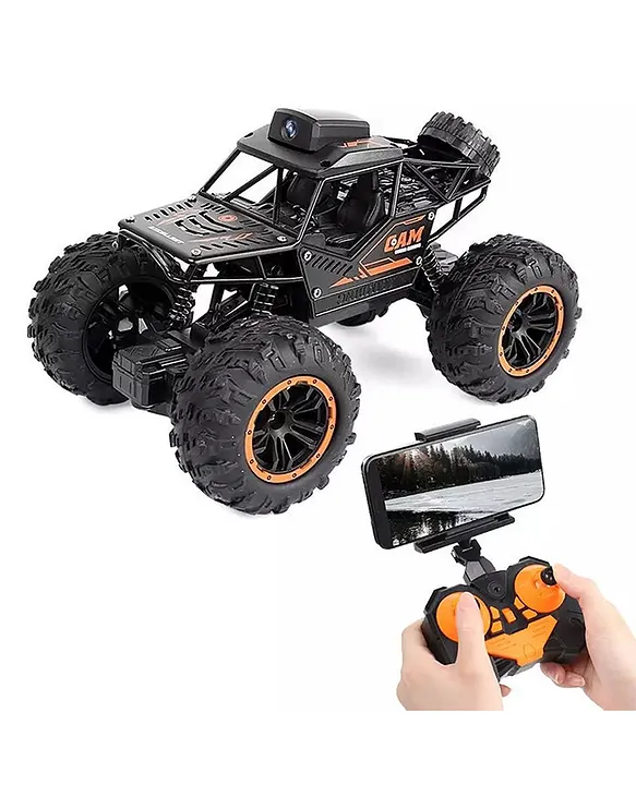SANJARY Sanjary 1:18 Alloy High Speed APP Control 4WD Mini RC Hand Control RC Drift Climbing Car With Camera for kids adult color design may vary