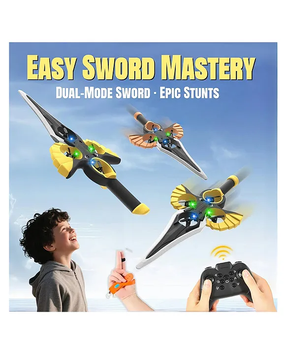SANJARY Sanjary Flying Sword RC Glider Remote Flying Sword 3Speed Stunt Remote Control Lightweight RC Airplane Gift for Teens and Adults color design may vary