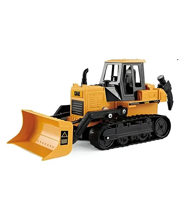 AKN TOYS Remote Control Construction Bulldozer Truck 1/22 Scale Alloy RC Engineering Truck with Rechargeable Battery for kids PACK OF 1 ( COLOR MAY VARY )