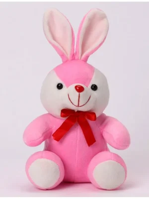 Play Toons Bunny Soft Toy Pink Height 15 cm