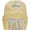 Mi Dulce An'ya Backpack Giraffe Embroidered Yellow 12.2 inches