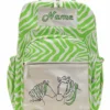 Mi Dulce An'ya Backpack Zebra Embroidered Green 12.2 inches