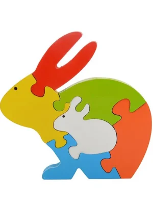 Take Apart Wooden Puzzle Rabbit