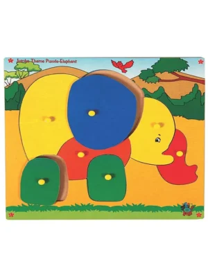 Jumbo Theme Wooden Puzzle Elephant