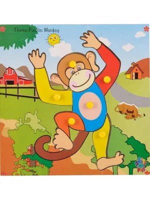Theme Wooden Puzzle Standard Monkey