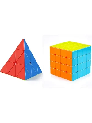 High Speed Rubic Cube Pack of 2 Multicolor