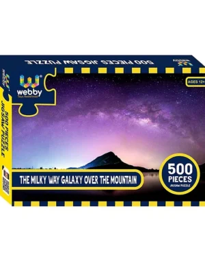 The Milky Way Galaxy Over the Mountain Jigsaw Puzzle 500 pieces