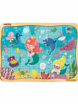 Wooden Cute Mermaid Jigsaw Puzzle 40 Pieces