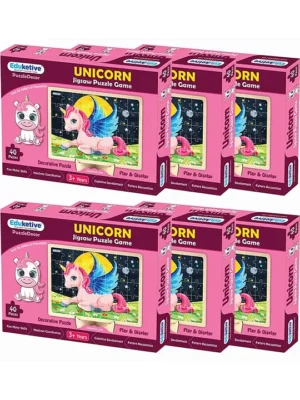 Unicorn Jigsaw Puzzle Pack of 6 Multicolour 40 Pieces each