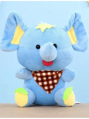 Flora Elephant Soft Toy Height 18 cm (Color & Print May Vary)